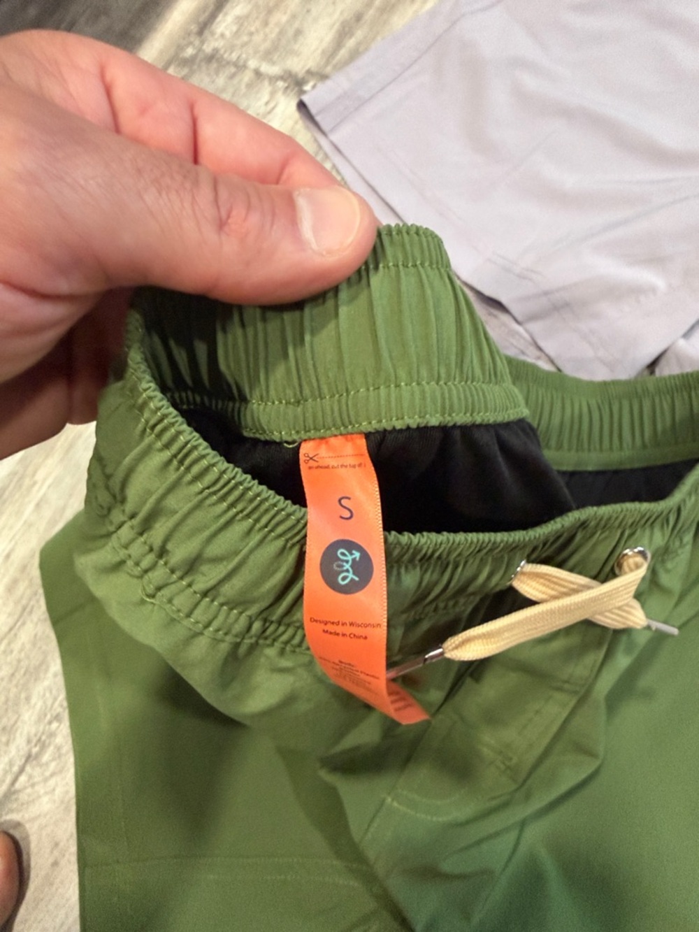 Bamboo Ave - Men’s lined shorts - Sz Small -Lot of 2 - Green and Purple - Picture 2 of 2